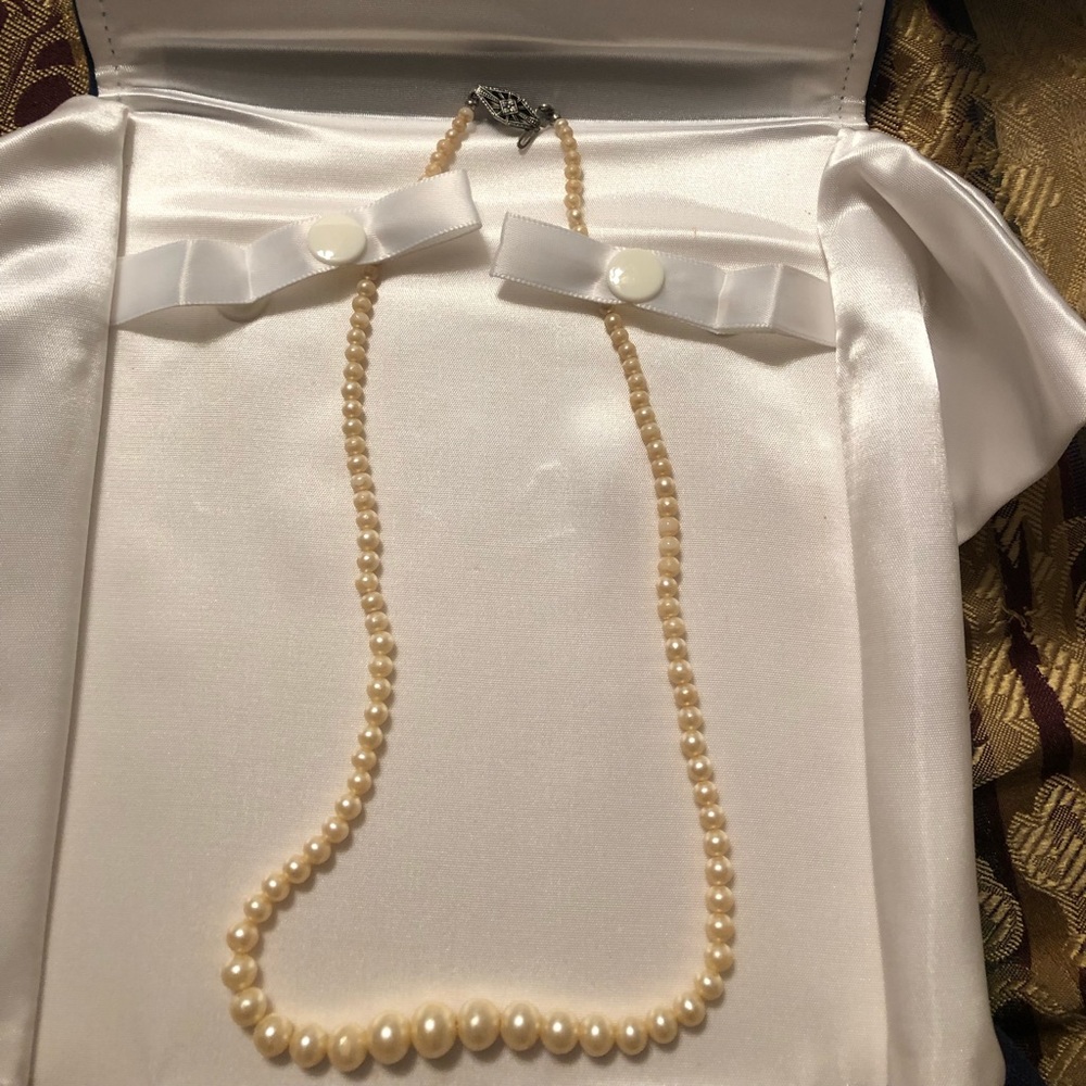 Schroth & lorenson jewelers pearl necklace bnib